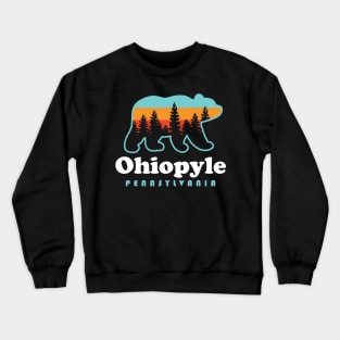 Ohiopyle State Park Pennsylvania Camping Bear Crewneck Sweatshirt